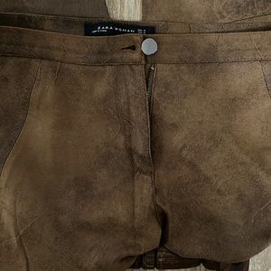 Zara faux suede legging